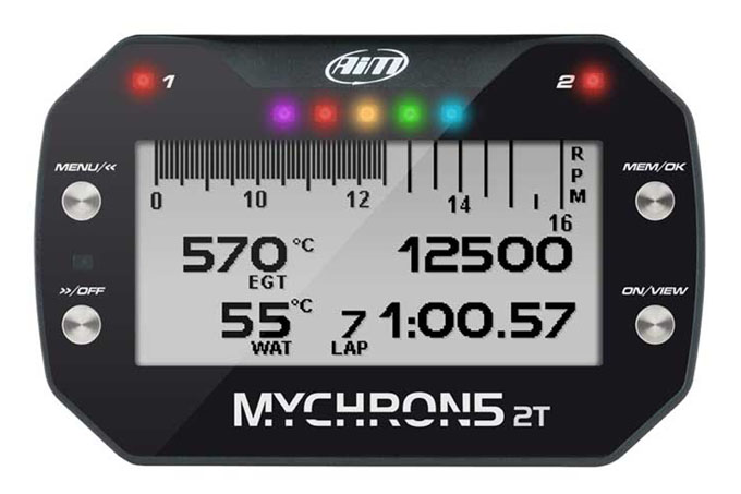 aim mychron 5 2t gps kart laptimer